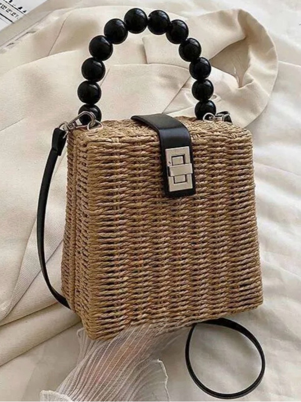 Handwoven handbag